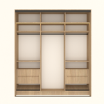 ⁦خزانة ملابس أبواب سحاب عرض 218.4 سم⁩ - الصورة ⁦2⁩