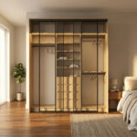 ⁦خزانة ملابس مودرن 218.4 سم – نظام تنظيم متكامل لغرفة النوم | الخزائن الأمثل⁩ - الصورة ⁦3⁩