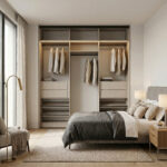 ⁦خزانة ملابس منزلقة بعرض 218 سم بتنظيم عملي لغرف النوم – الخزائن الأمثل⁩ - الصورة ⁦5⁩