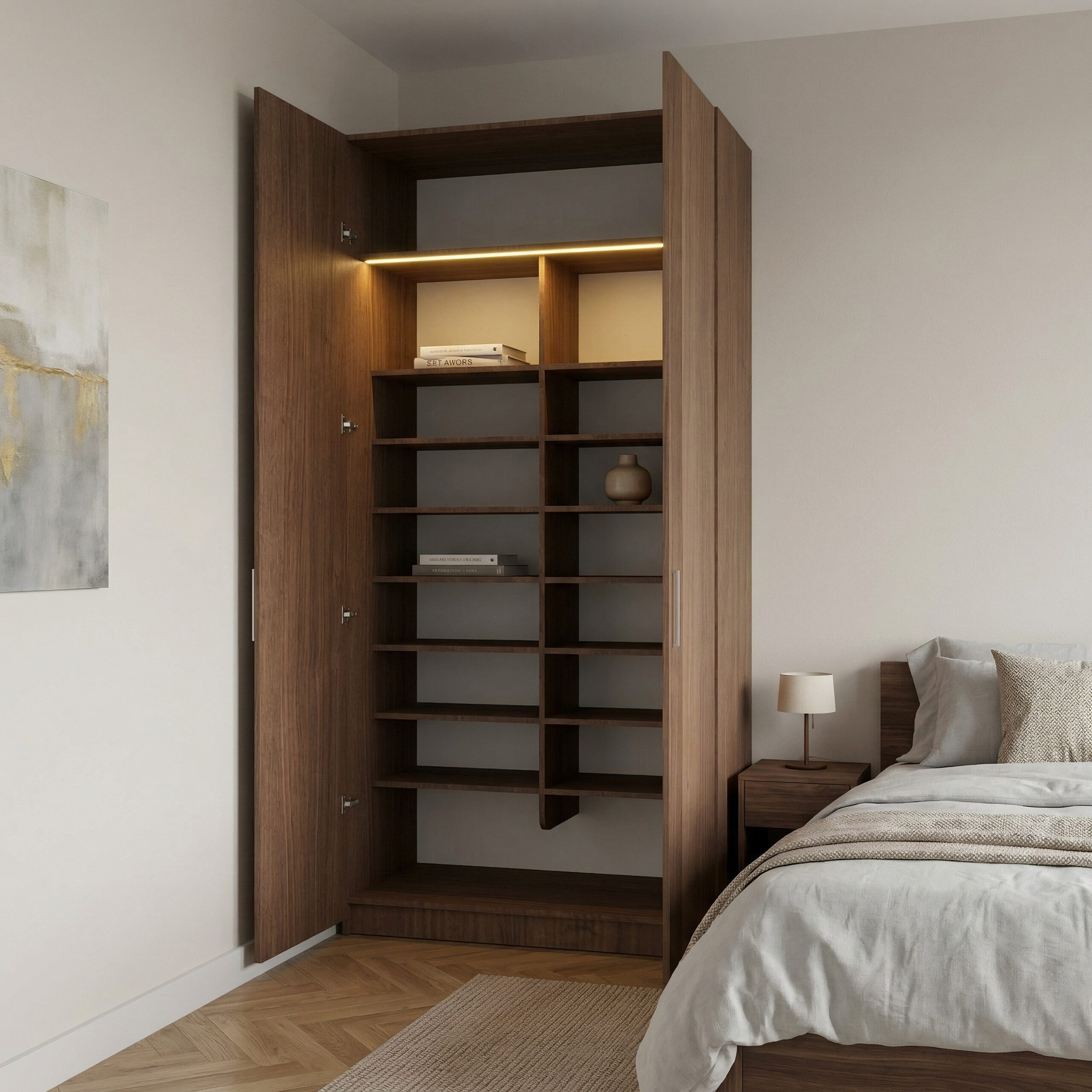 ⁦خزانة رفوف متعددة الاستخدام 120 سم – الخزائن الأمثل⁩ - الصورة ⁦5⁩