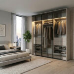 ⁦خزانة ملابس منزلقة بعرض 218 سم بتنظيم عملي لغرف النوم – الخزائن الأمثل⁩ - الصورة ⁦7⁩