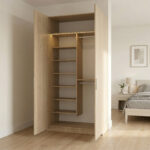 ⁦خزانة ملابس مودرن عرض 120 سم – تصميم عملي يمكن دمجه مع وحدات أخرى⁩ - الصورة ⁦4⁩