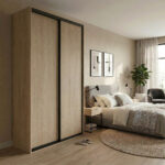 ⁦خزانة ملابس أبواب منزلقة 143.6 سم⁩ - الصورة ⁦3⁩