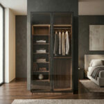 ⁦خزانة ملابس مودرن عرض 120 سم – تصميم عملي يمكن دمجه مع وحدات أخرى⁩ - الصورة ⁦6⁩