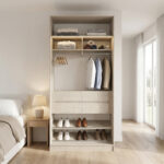 ⁦خزانة ملابس مودرن عرض 120 سم – تصميم عملي يمكن دمجه مع وحدات أخرى⁩ - الصورة ⁦3⁩