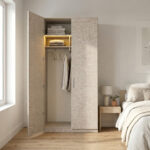 ⁦خزانة ملابس مودرن عرض 120 سم – تصميم عملي يمكن دمجه مع وحدات أخرى⁩ - الصورة ⁦3⁩