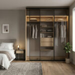 ⁦خزانة ملابس منزلقة بعرض 218 سم بتنظيم عملي حقيقي لغرفة نومك – الخزائن الأمثل⁩ - الصورة ⁦4⁩