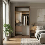 ⁦خزانة ملابس مودرن عرض 120 سم – تصميم عملي يمكن دمجه مع وحدات أخرى⁩ - الصورة ⁦3⁩