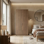 ⁦خزانة ملابس مودرن عرض 120 سم – تصميم عملي يمكن دمجه مع وحدات أخرى⁩ - الصورة ⁦4⁩