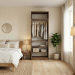 ⁦خزانة ملابس مودرن عرض 90 سم – تصميم عملي يمكن دمجه مع وحدات أخرى⁩ - الصورة ⁦4⁩