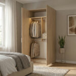 دولاب تنظيم الملابس 120 سم بتعليق مزدوج – الخزائن الأمثل