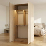 ⁦دولاب تنظيم الملابس 120 سم بتعليق مزدوج – الخزائن الأمثل⁩ - الصورة ⁦5⁩