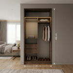 ⁦خزانة ملابس مودرن عرض 120 سم – تصميم عملي يمكن دمجه مع وحدات أخرى⁩ - الصورة ⁦2⁩