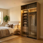 ⁦خزانة ملابس أبواب منزلقة 143.6 سم⁩ - الصورة ⁦6⁩