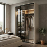 خزانة ملابس عرض 143.6 CM بتقسيم رفوف وتعليق – الخزائن الأمثل