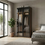 ⁦خزانة ملابس مودرن عرض 120 سم – تصميم عملي يمكن دمجه مع وحدات أخرى⁩ - الصورة ⁦5⁩