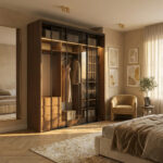 ⁦خزانة ملابس منزلقة بعرض 218 سم مع رفوف وأدراج وتنظيم عملي – الخزائن الأمثل⁩ - الصورة ⁦3⁩