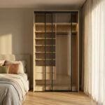 ⁦خزانة ملابس أبواب منزلقة 143.6 سم⁩ - الصورة ⁦7⁩