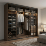 ⁦خزانة ملابس منزلقة فاخرة 281.6 سم – تصميم عصري وتنظيم احترافي⁩ - الصورة ⁦6⁩