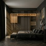 ⁦خزانة ملابس مودرن 281.6 سم نظام تنظيم فاخر | الخزائن الأمثل⁩ - الصورة ⁦5⁩