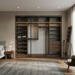 ⁦خزانة ملابس منزلقة فاخرة 281.6 سم – تصميم عصري وتنظيم احترافي⁩ - الصورة ⁦3⁩